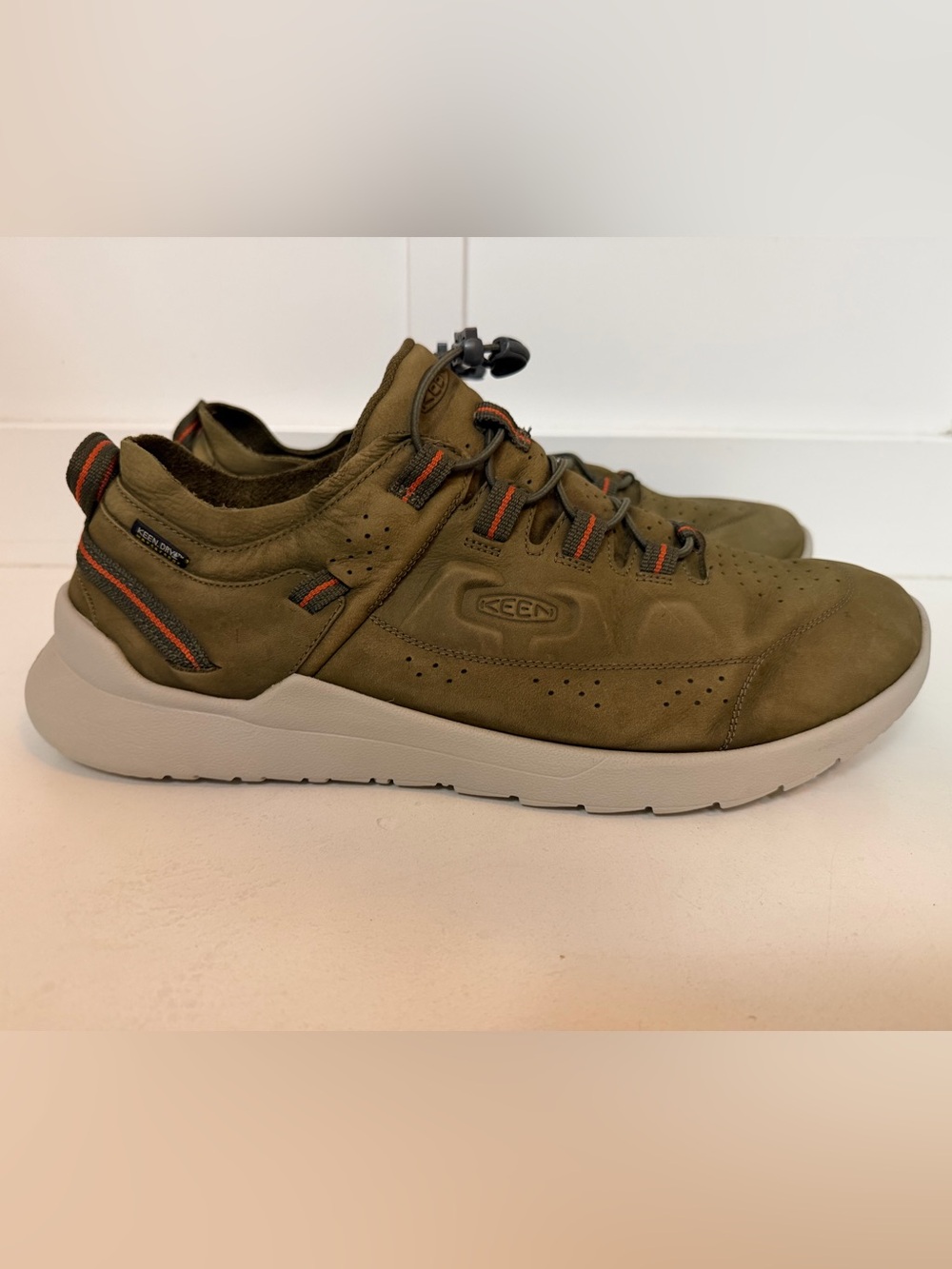 KEEN Highland Olive Leather Hiking Lace Up Sneakers 1024242 Shoes Men’s 15
